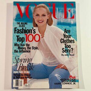 Vogue magasine April 1998 - Amber Valletta
